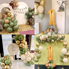 1st Birthday Jungle Decoration with Safari Balloons