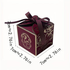 10pcs Tulips Flower Candy Boxes for Events