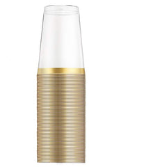 10/25pcs Golden Edge Aviation Cup for Weddings and Parties