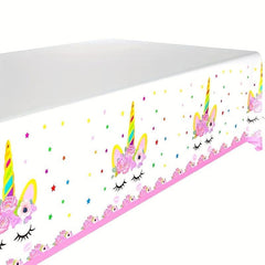 Unicorn Party Tablecloth Summer Decoration & Birthday Supplies