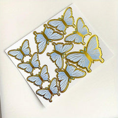 10pcs Happy Birthday Butterfly Cake Decoration