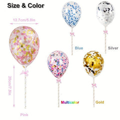 Mini Balloon Cake Topper for Birthday Dessert