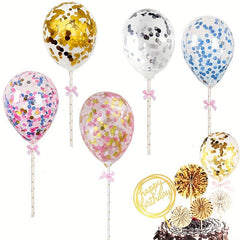 Mini Balloon Cake Topper for Birthday Dessert