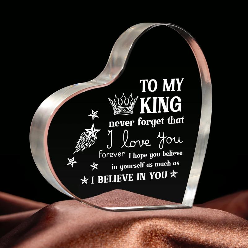 I Love You Mens Acrylic Keepsake - Husband Birthday Gift