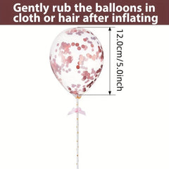 Confetti Balloon Cake Toppers Mini Balloon Cupcake Topper Birthday Dessert