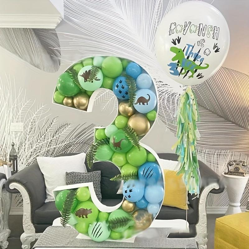 Big Number Frame Stand Balloon Box DIY Birthday Letter Alphabet