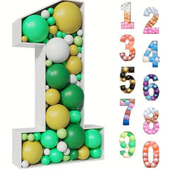 Big Number Frame Stand Balloon Box DIY Birthday Letter Alphabet
