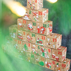 24PCS Christmas Advent Calendar Boxes For Candy 24 Days Countdown To Christmas