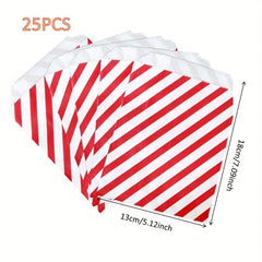 25pcs Red Wrapper Bags 18 01cm 13 0cm Cookies Bags Candy Gift Bags