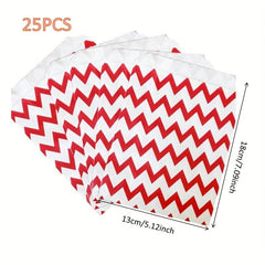 25pcs Red Wrapper Bags 18 01cm 13 0cm Cookies Bags Candy Gift Bags