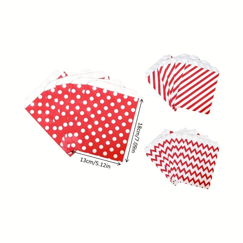 25pcs Red Wrapper Bags 18 01cm 13 0cm Cookies Bags Candy Gift Bags