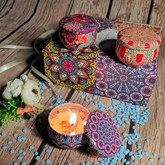 4pcs Scented Soy Wax Candles Aromatherapy Stress Relief Home Room Decor