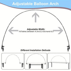 Adjustable Balloon Arch Kit 10ft Wide Balloon Arch Stand Frame