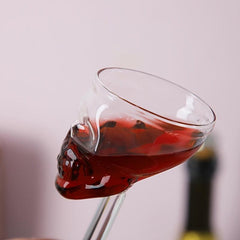 Halloween Skull Head Goblet Wine Glass Decorations