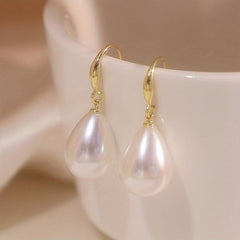 Baroque Water Drop Pearl Earrings for Women - Jewelry Holiday Gift