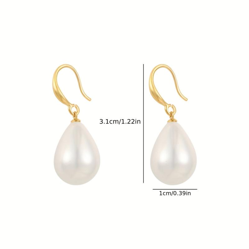 Baroque Water Drop Pearl Earrings for Women - Jewelry Holiday Gift