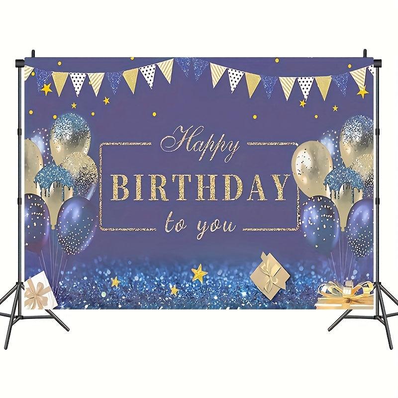 Happy Birthday Decorations Banner Navy And Happy Birthday Sign