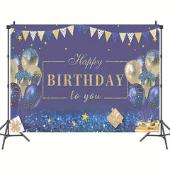 Happy Birthday Decorations Banner Navy And Happy Birthday Sign