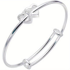 Double Heart Adjustable Bracelet for Mother's Birthdays and Festivals