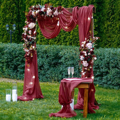 1pc Wedding Arch Drapes Fabric 6 Yards Dusty Rose Wedding Drape