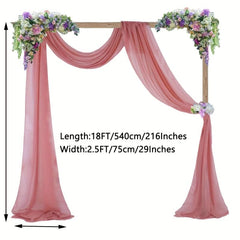 1pc Wedding Arch Drapes Fabric 6 Yards Dusty Rose Wedding Drape