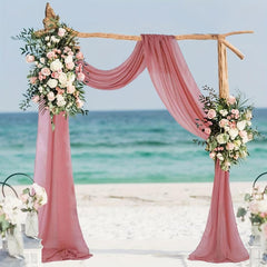 1pc Wedding Arch Drapes Fabric 6 Yards Dusty Rose Wedding Drape