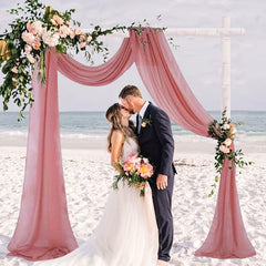 1pc Wedding Arch Drapes Fabric 6 Yards Dusty Rose Wedding Drape