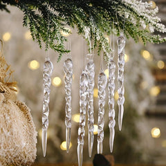 24pcs Yarn Ice Bar Christmas Ornaments Hanging Tree Pendant