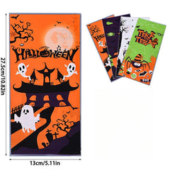 4pcs Halloween Candy Packaging Bag Small Gift DIY Baking Grocery Bag