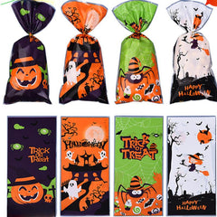 4pcs Halloween Candy Packaging Bag Small Gift DIY Baking Grocery Bag