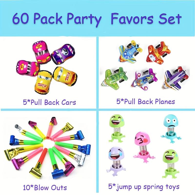 60pcs Party Favors Toy For Kids Toys Classroom Rewards Carnival Prizes