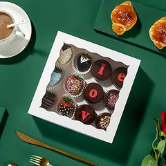 Bakery Boxes With Window - Pack of 15-30 - 5.08cm