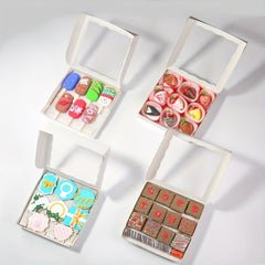 Bakery Boxes With Window - Pack of 15-30 - 5.08cm