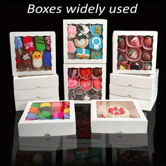 Bakery Boxes With Window - Pack of 15-30 - 5.08cm