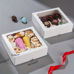 Bakery Boxes With Window - Pack of 15-30 - 5.08cm