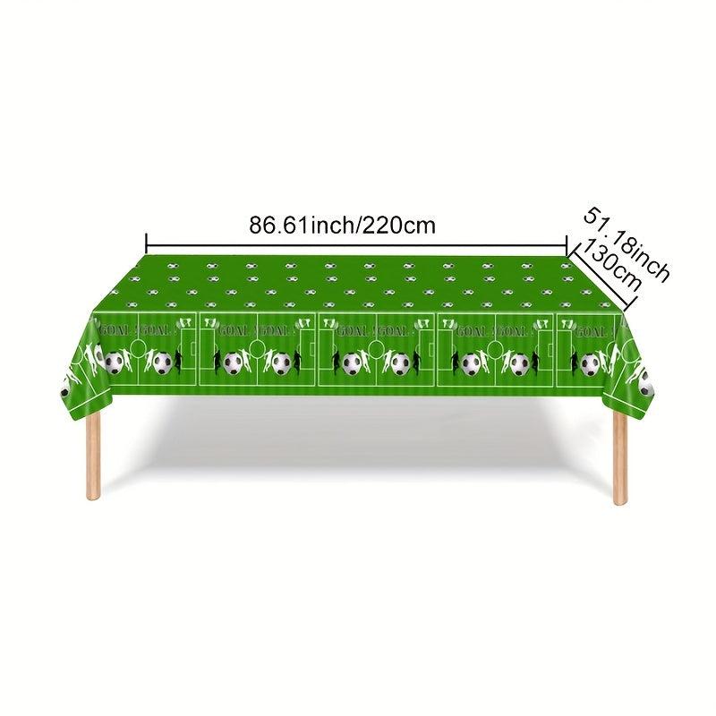 Football Party Tablecloth Green Rugby Sports Game Birthday Decoration