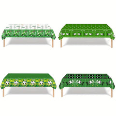Football Party Tablecloth Green Rugby Sports Game Birthday Decoration