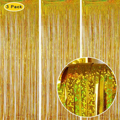 3 Packs Laser Rain Curtain for Events