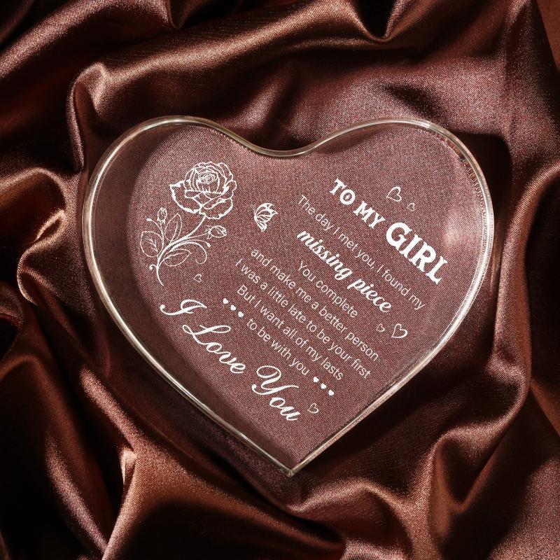 Romantic I Love You Acrylic Keepsake for Girlfriend Anniversary Birthday