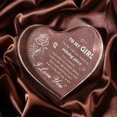 Romantic I Love You Acrylic Keepsake for Girlfriend Anniversary Birthday