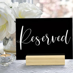 10pcs Acrylic Shelf Blank Plate Wedding DIY Table Setting Plastic Card Sign