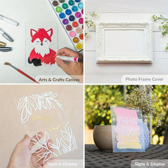 10pcs Acrylic Shelf Blank Plate Wedding DIY Table Setting Plastic Card Sign