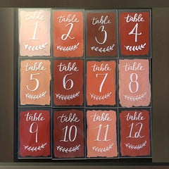 10pcs Acrylic Shelf Blank Plate Wedding DIY Table Setting Plastic Card Sign