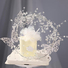 Sparkling Butterfly Cake Topper for Romantic Cakes