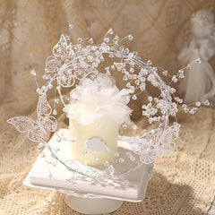 Sparkling Butterfly Cake Topper for Romantic Cakes