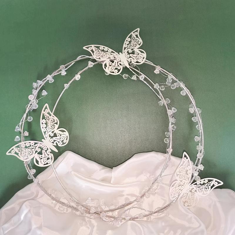 Sparkling Butterfly Cake Topper for Romantic Cakes