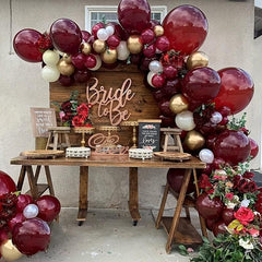 Burgundy Red Balloon Garland Arch Kit