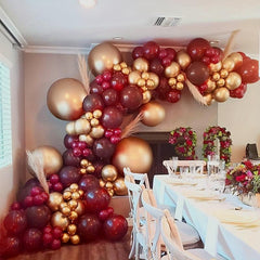 Burgundy Red Balloon Garland Arch Kit