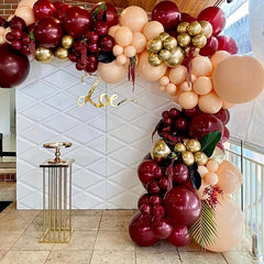 Burgundy Red Balloon Garland Arch Kit