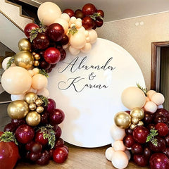 Burgundy Red Balloon Garland Arch Kit